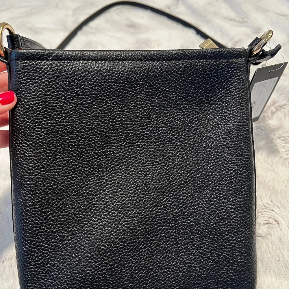 Brand new!  Kate Spade Black Leather Crossbody Bag - Picture 8 of 13
